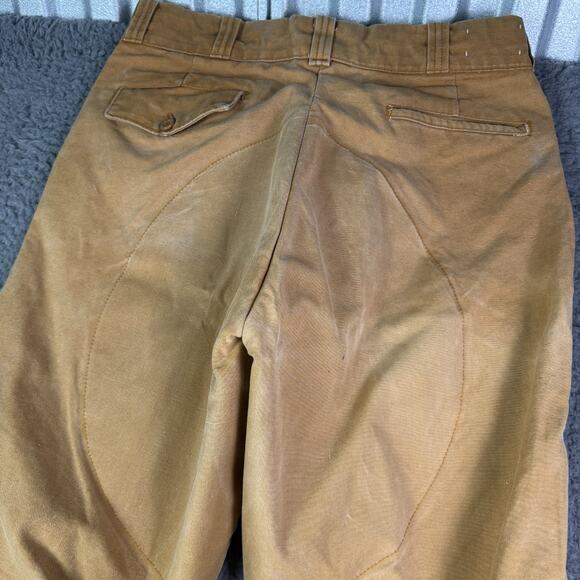 Vintage Red Head Bone Dry Pants Mens 32x32 Canvas Workwear Distressed USA 90s - Picture 9 of 13